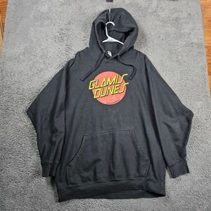 Glamis Dunes California Graphic Hoodie Black Mens 3XL Cotton Polyester Pullover